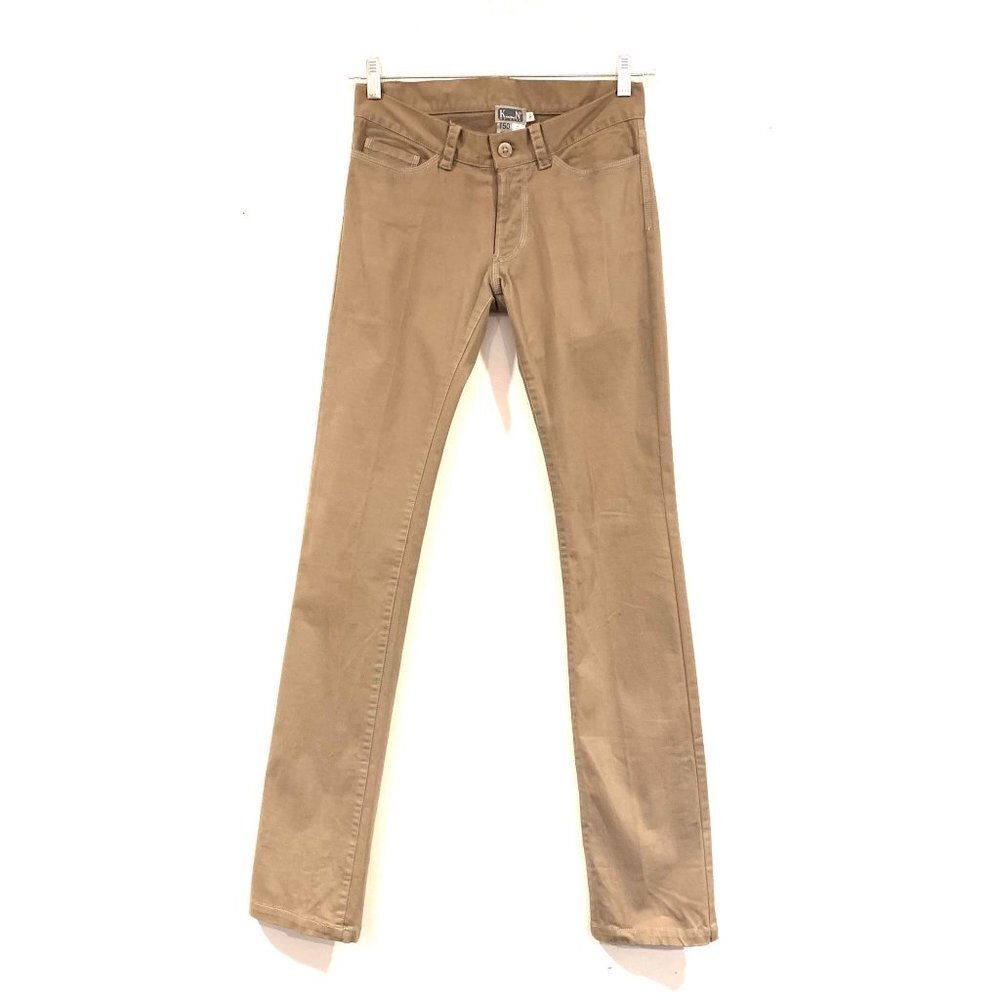 Kristensen Du Nord 4 Beige Chino Straight Leg Pants Mid Rise Stretch Trousers